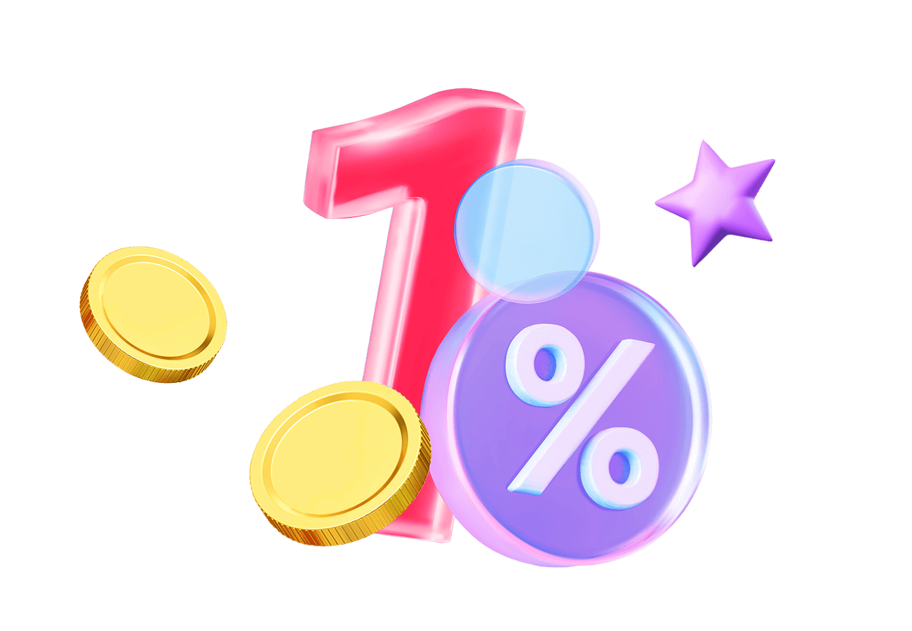 Получи 1% с покупок друга